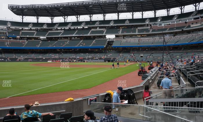 Truist Park - Section Dugout Corner 41 Seat View