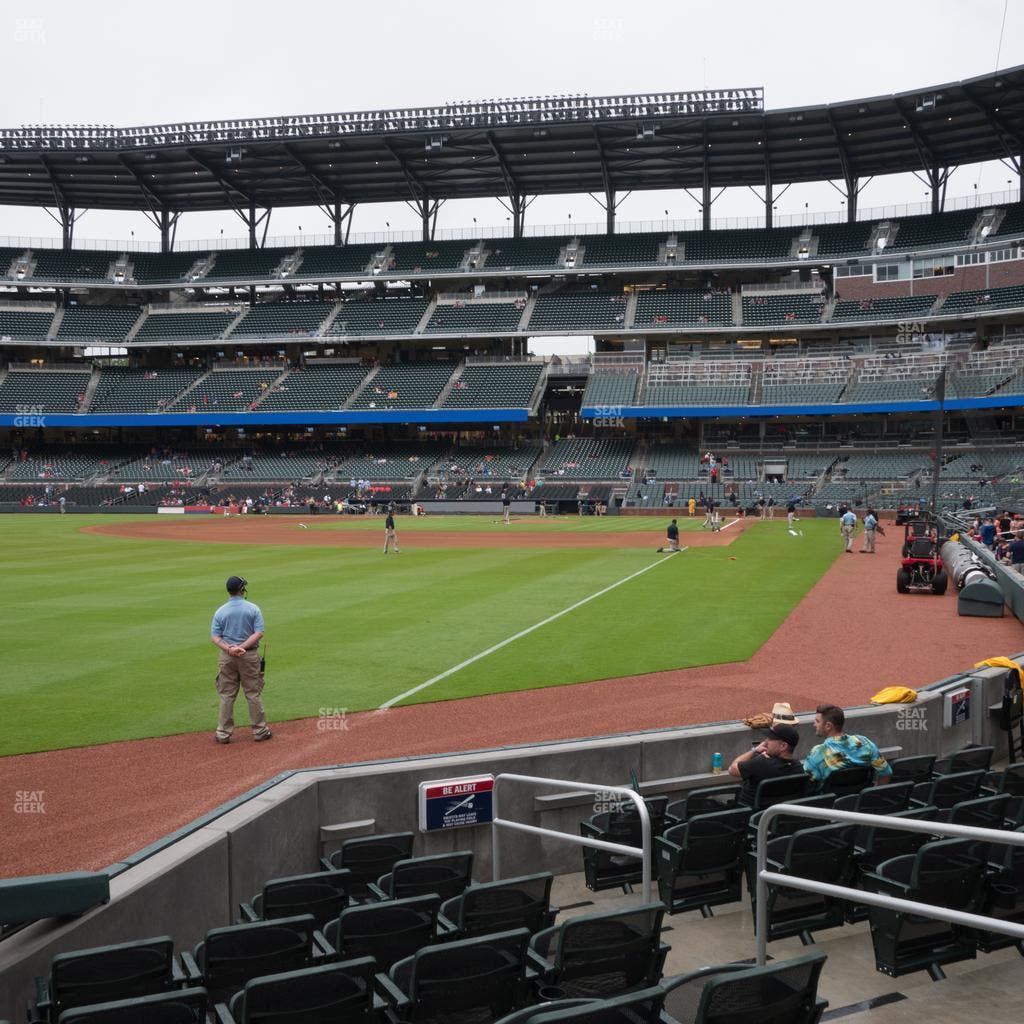Truist Park - Section Dugout Corner 42 Seat View