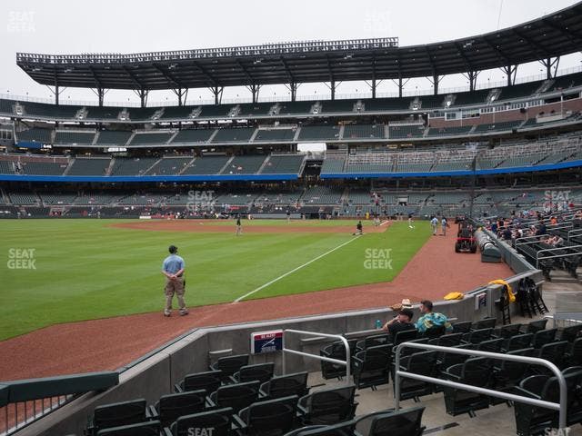 Truist Park - Section Dugout Corner 42 Seat View