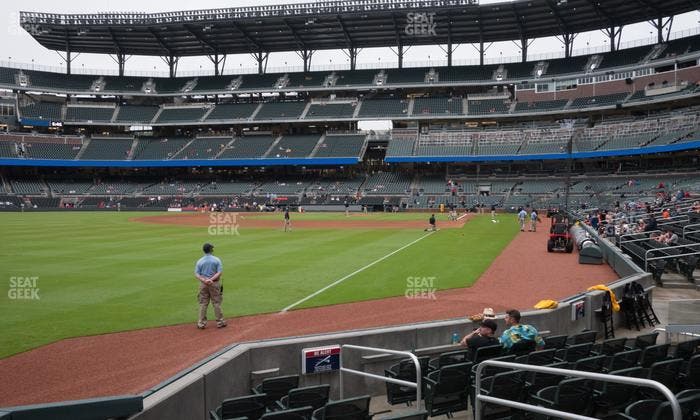 Truist Park - Section Dugout Corner 42 Seat View