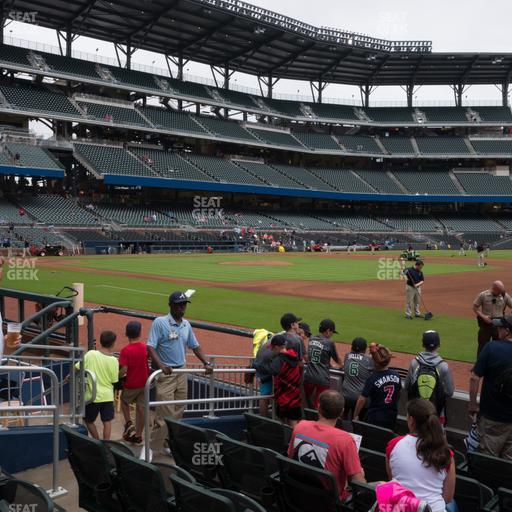 Truist Park - Section Dugout Infield 16 Seat View