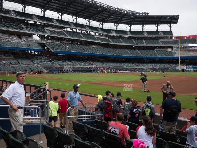 Truist Park - Section Dugout Infield 16 Seat View