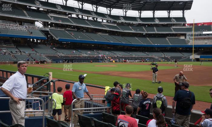 Truist Park - Section Dugout Infield 16 Seat View