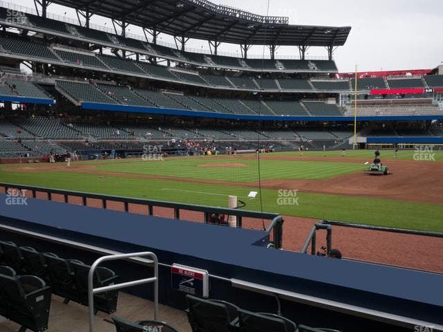 Truist Park - Section Dugout Infield 17 Seat View