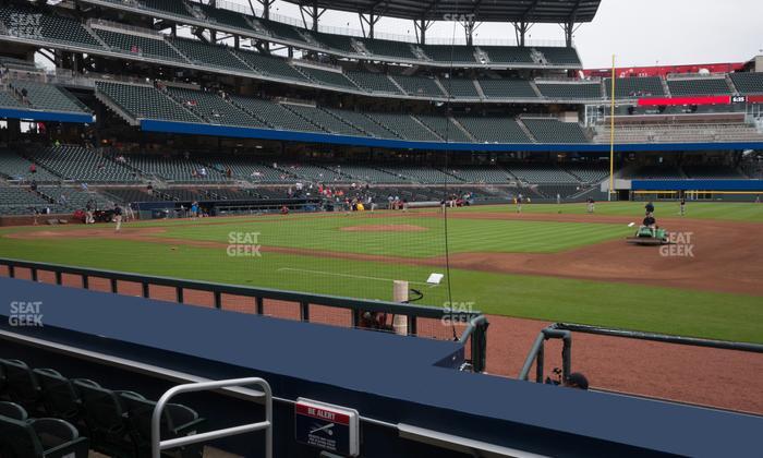 Truist Park - Section Dugout Infield 17 Seat View