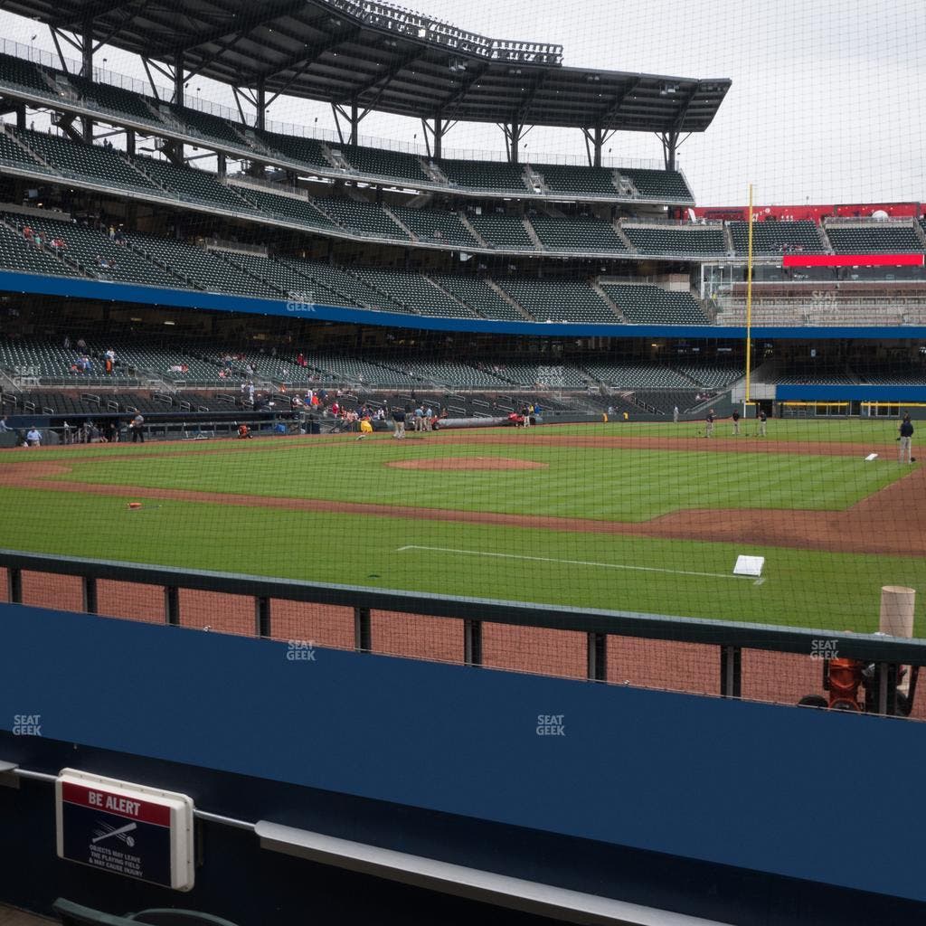 Truist Park - Section Dugout Infield 18 Seat View