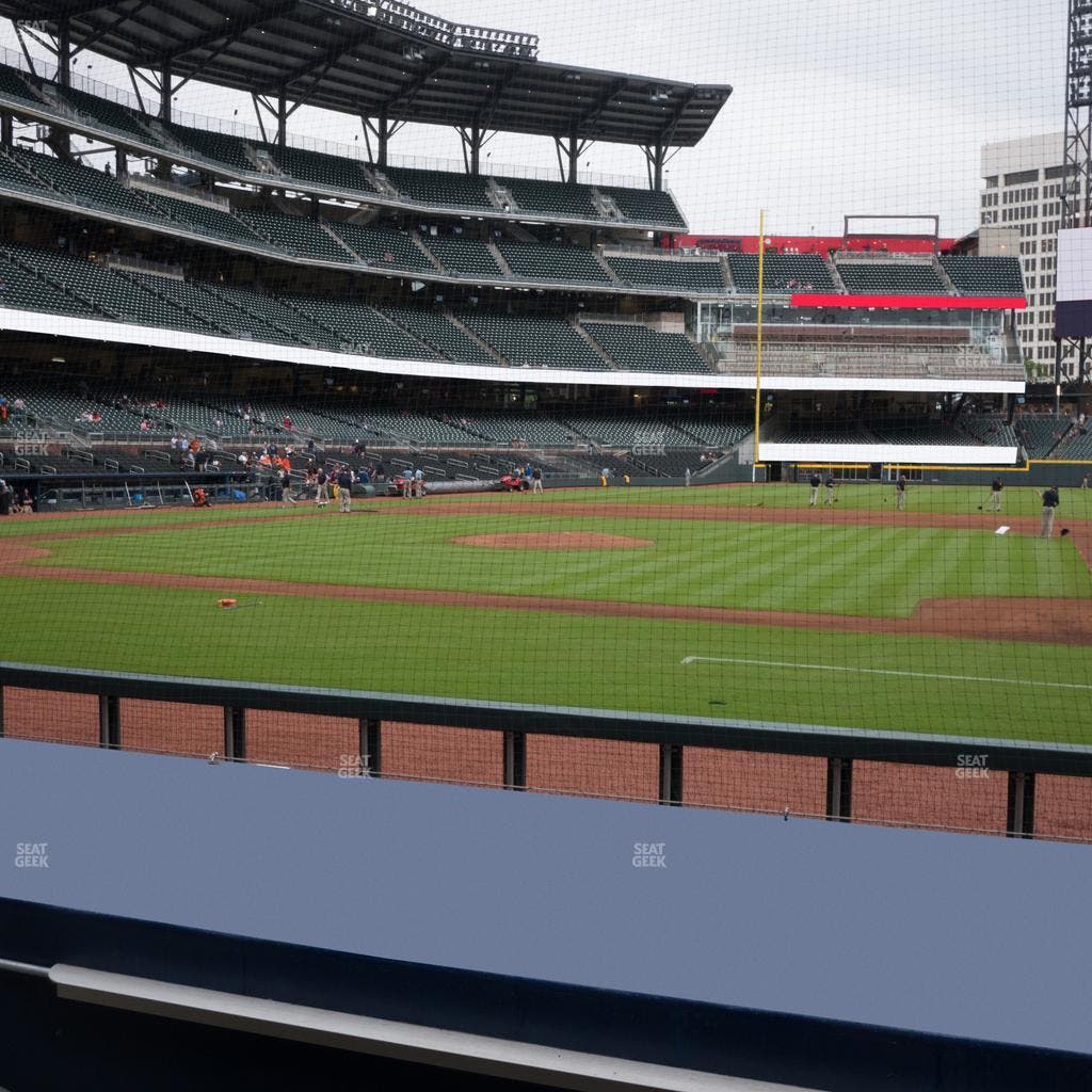 Truist Park - Section Dugout Infield 19 Seat View