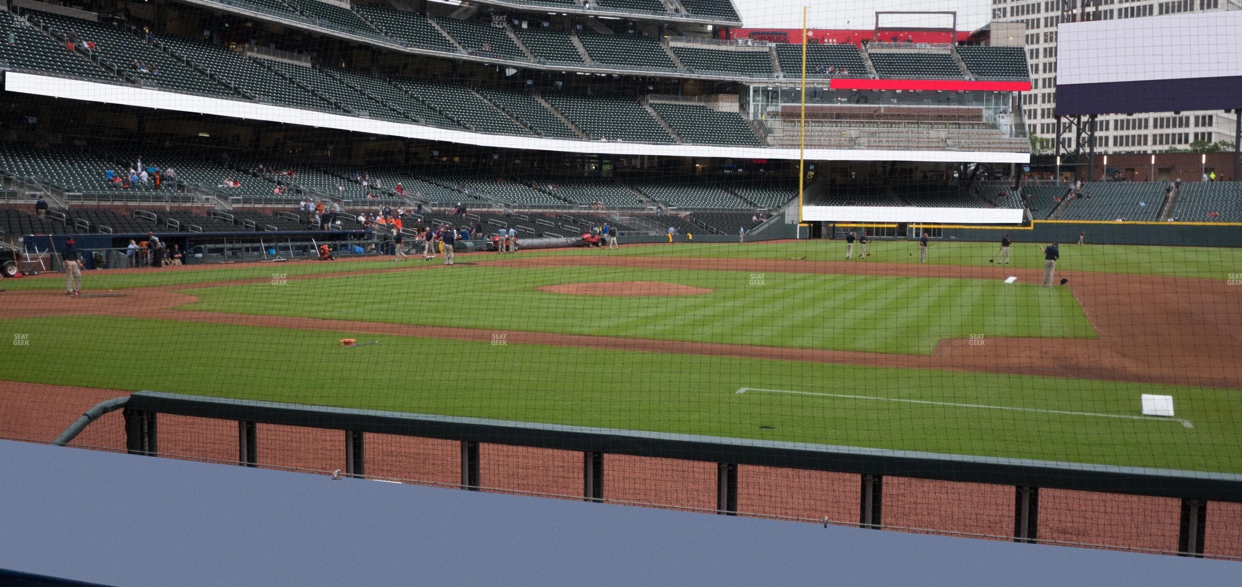 Truist Park - Section Dugout Infield 19 Seat View