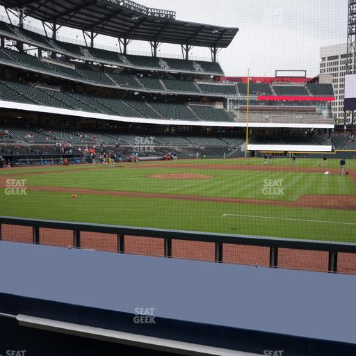 Truist Park - Section Dugout Infield 19 Seat View