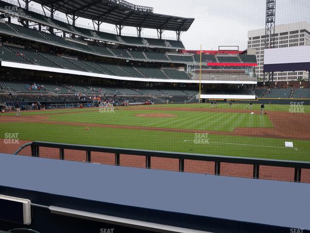 Truist Park - Section Dugout Infield 19 Seat View