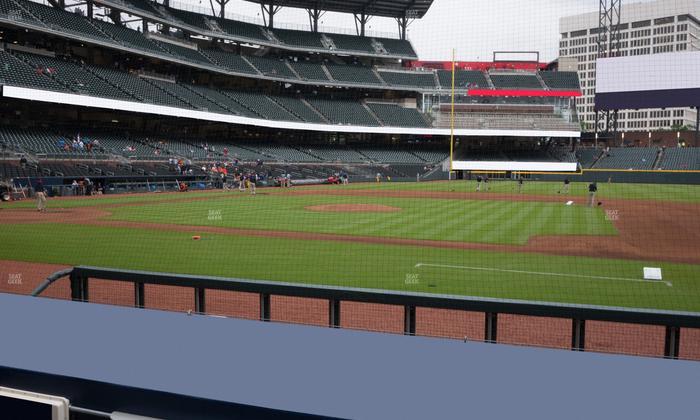 Truist Park - Section Dugout Infield 19 Seat View