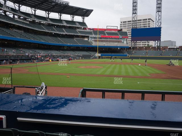 Truist Park - Section Dugout Infield 20 Seat View