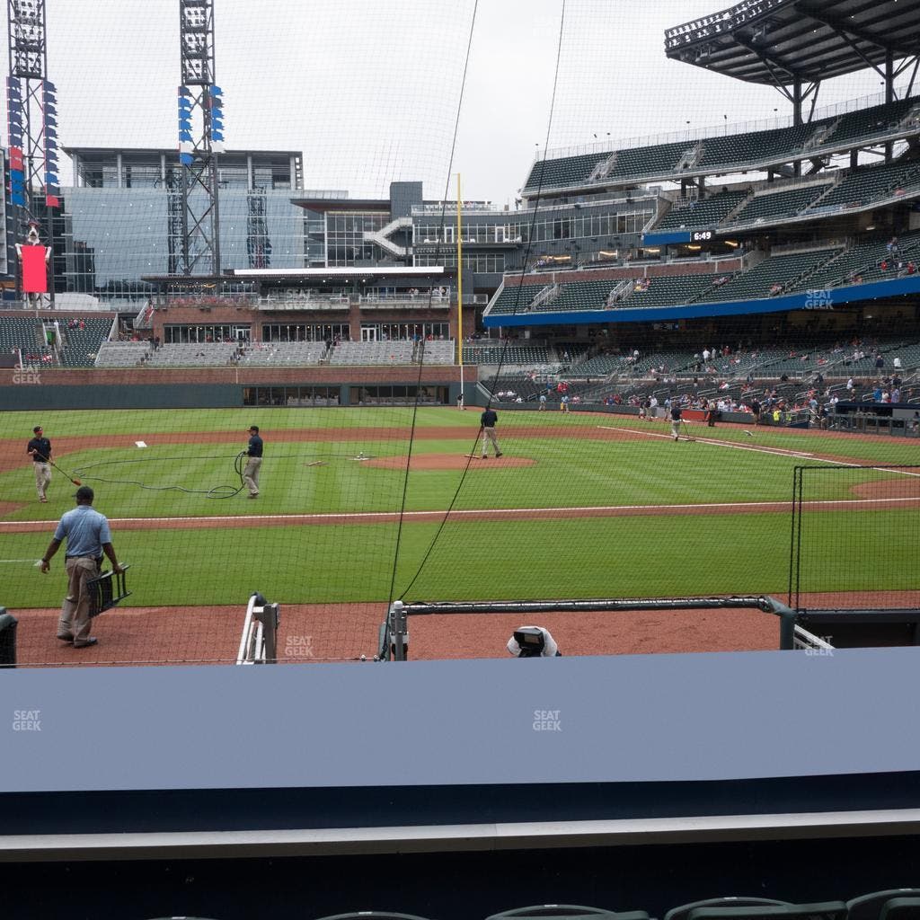 Truist Park - Section Dugout Infield 31 Seat View