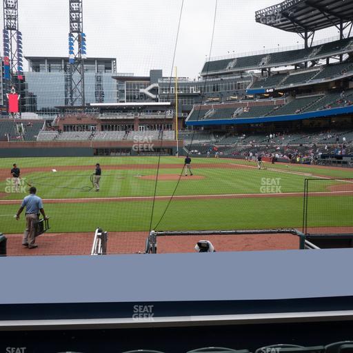 Truist Park - Section Dugout Infield 31 Seat View