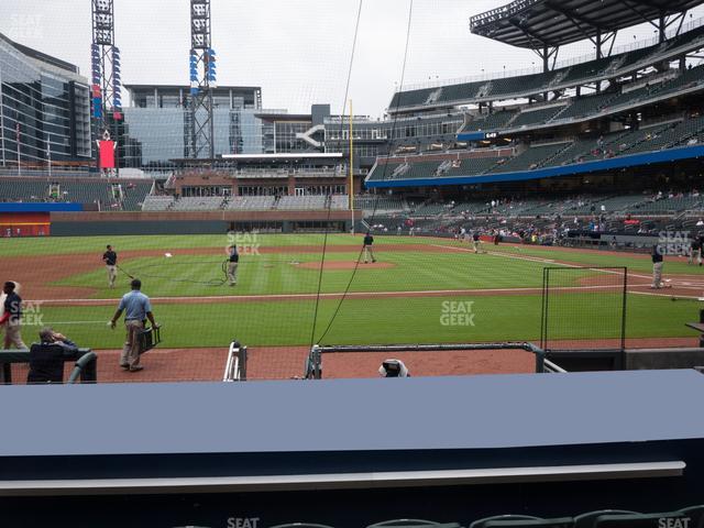 Truist Park - Section Dugout Infield 31 Seat View