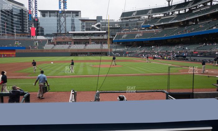 Truist Park - Section Dugout Infield 31 Seat View