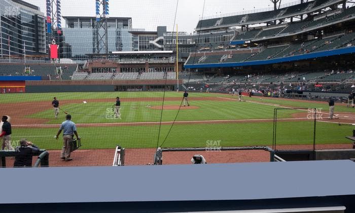 Truist Park - Section Dugout Infield 31 Seat View