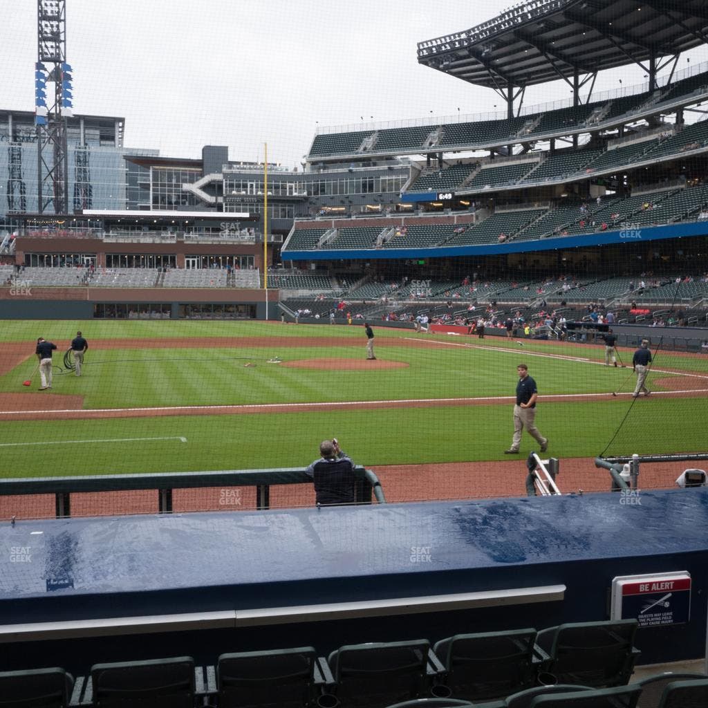 Truist Park - Section Dugout Infield 32 Seat View