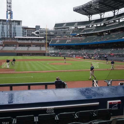 Truist Park - Section Dugout Infield 32 Seat View