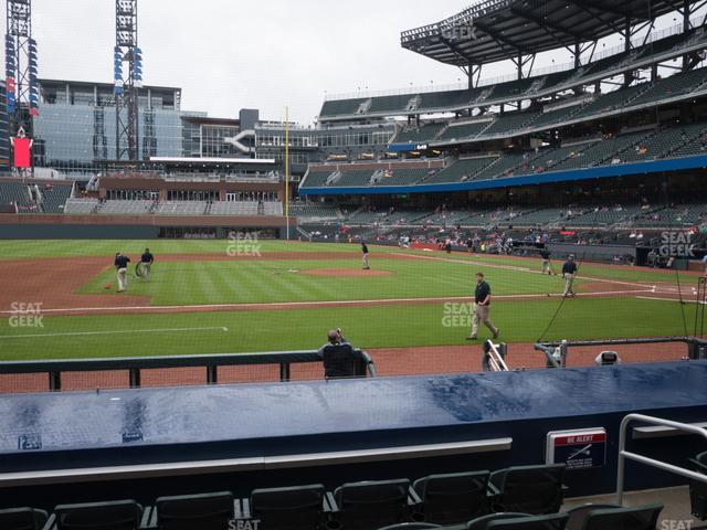 Truist Park - Section Dugout Infield 32 Seat View