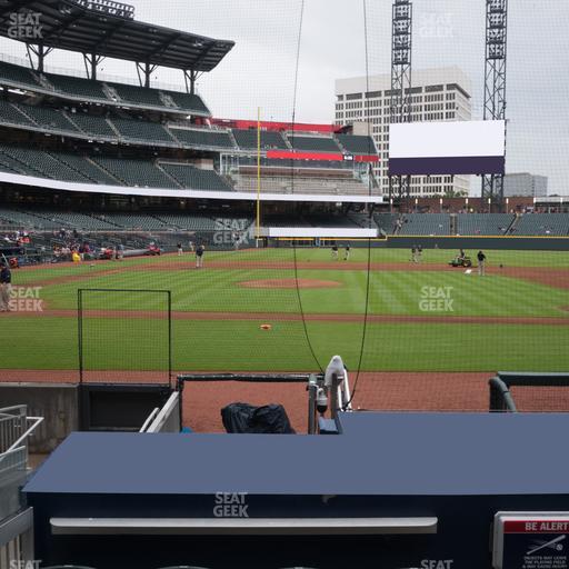 Truist Park - Section Dugout Infield 33 Seat View