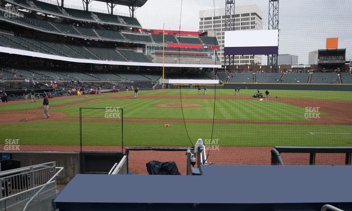 Truist Park - Section Dugout Infield 33 Seat View