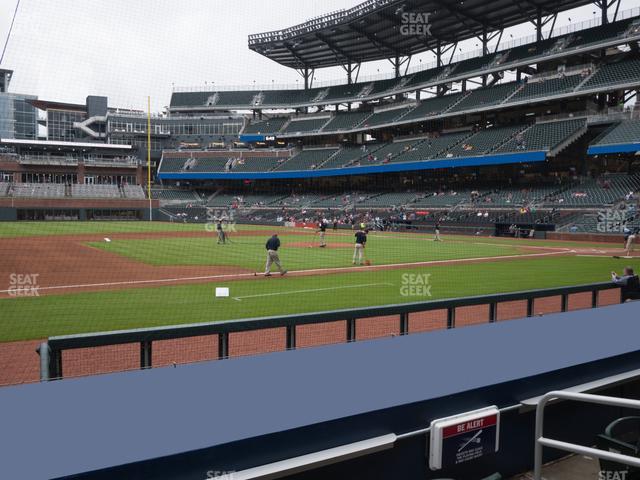 Truist Park - Section Dugout Infield 34 Seat View