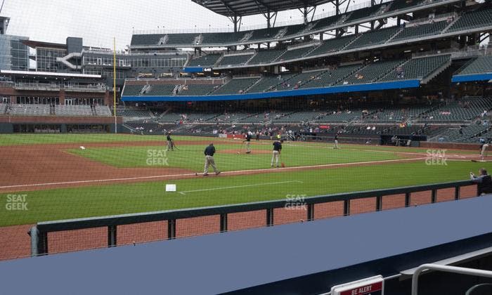 Truist Park - Section Dugout Infield 34 Seat View