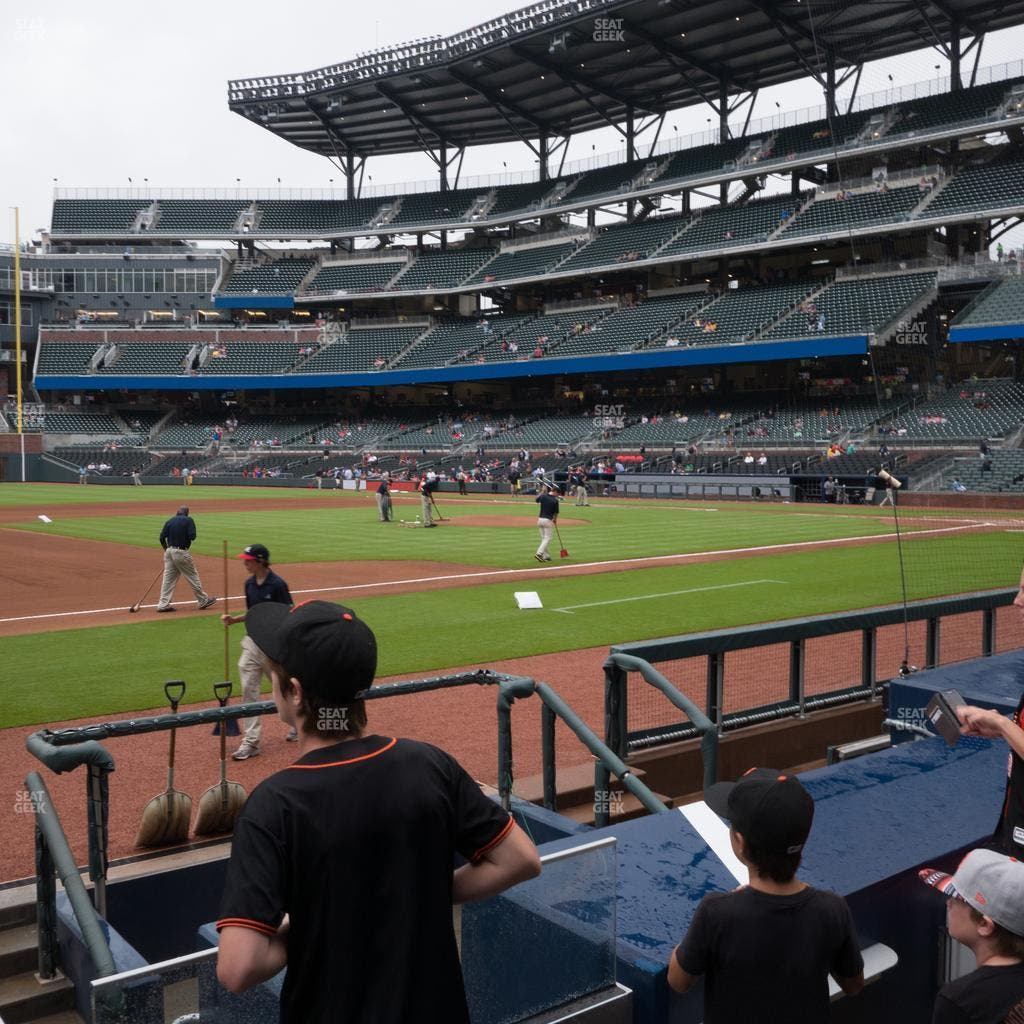 Truist Park - Section Dugout Infield 35 Seat View