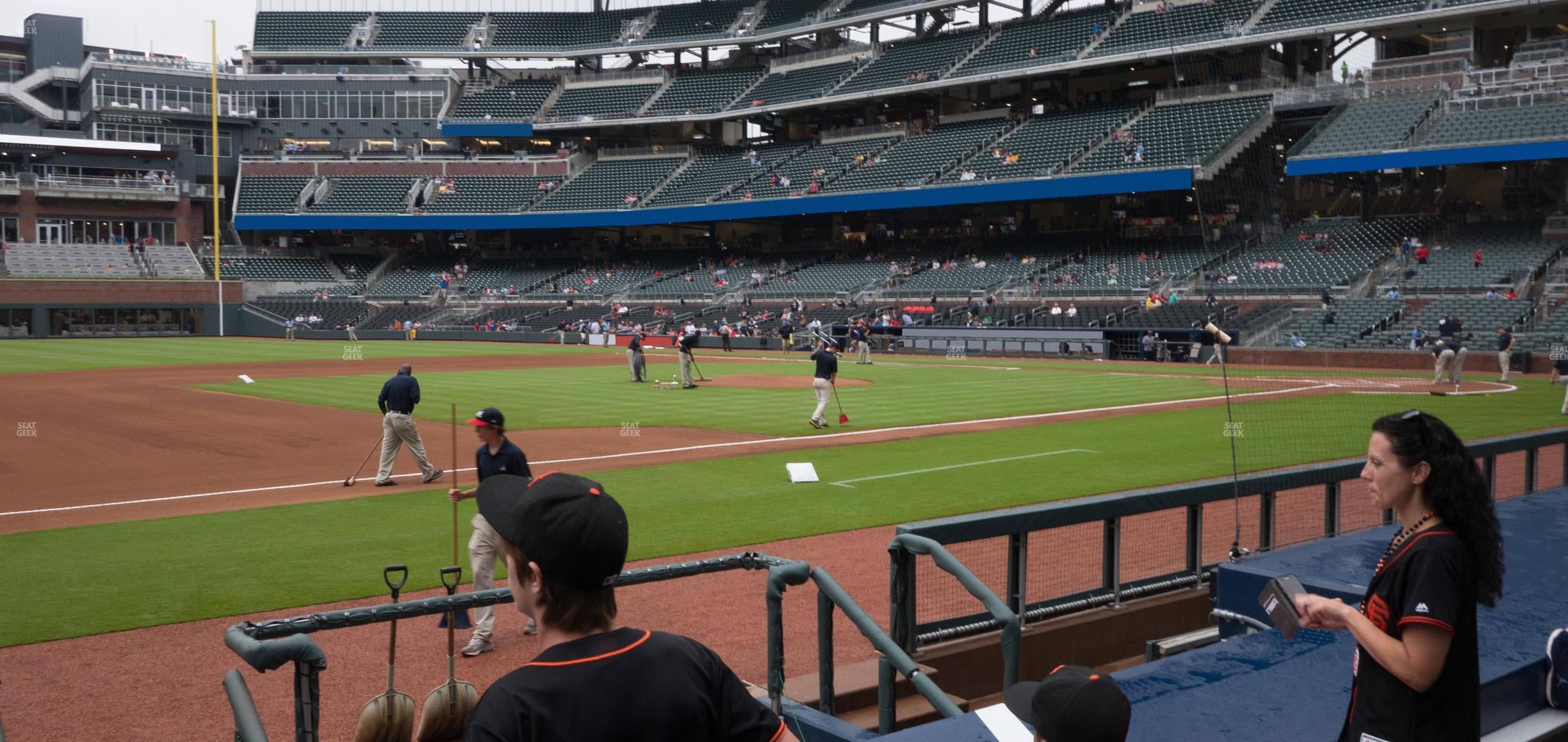 Truist Park - Section Dugout Infield 35 Seat View