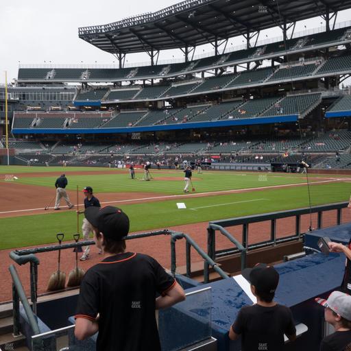 Truist Park - Section Dugout Infield 35 Seat View