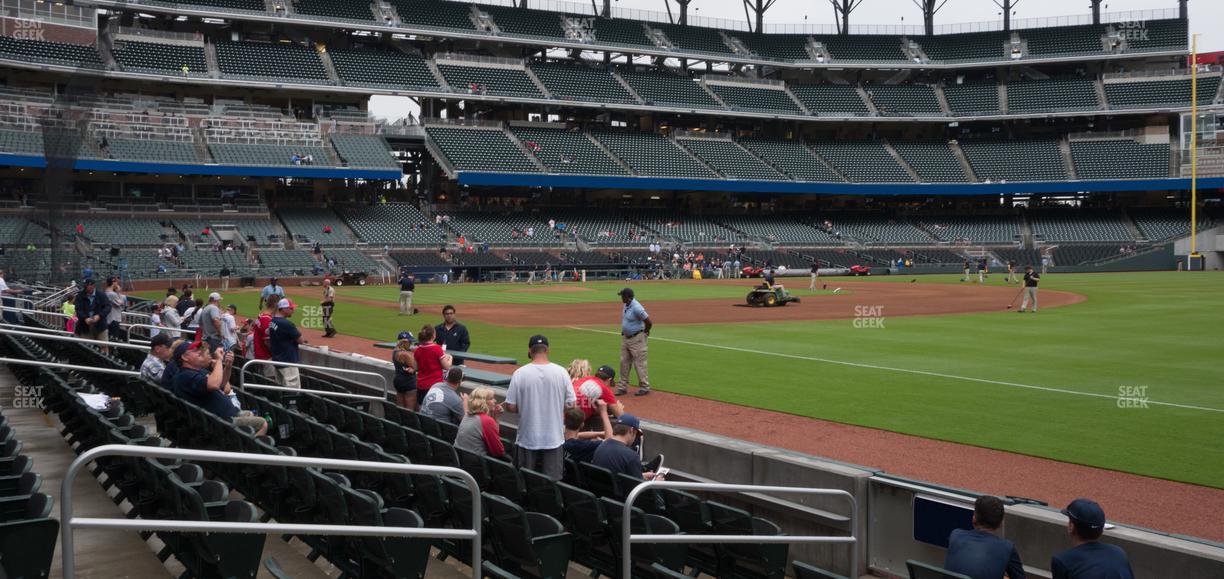 Truist Park - Section Dugout Reserved 13 Seat View