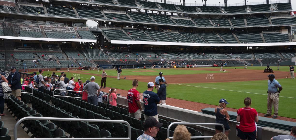 Truist Park - Section Dugout Reserved 14 Seat View