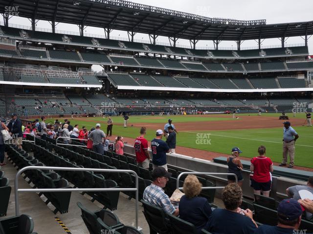Truist Park - Section Dugout Reserved 14 Seat View