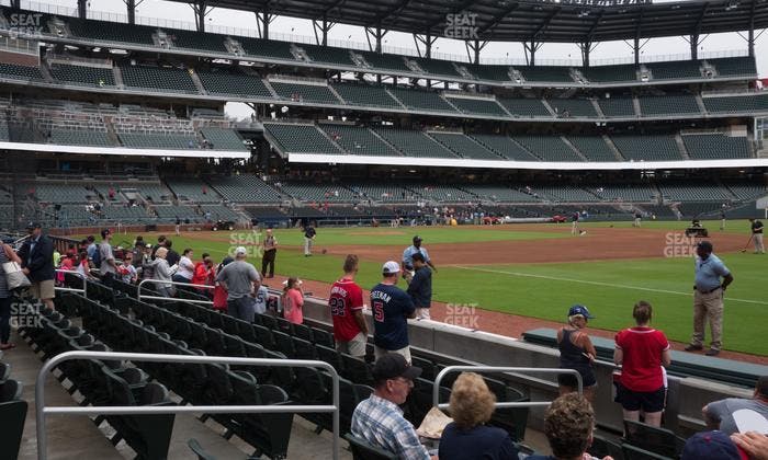 Truist Park - Section Dugout Reserved 14 Seat View