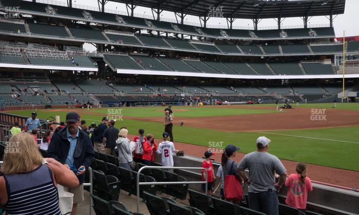 Truist Park - Section Dugout Reserved 15 Seat View