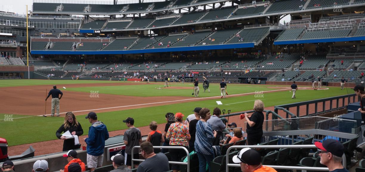 Truist Park - Section Dugout Reserved 36 Seat View