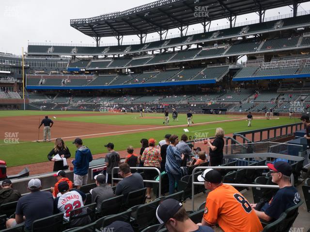 Truist Park - Section Dugout Reserved 36 Seat View