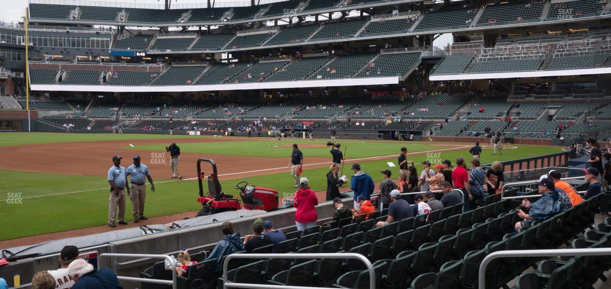 Truist Park - Section Dugout Reserved 37 Seat View