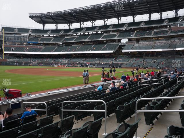 Truist Park - Section Dugout Reserved 38 Seat View