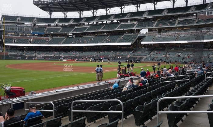 Truist Park - Section Dugout Reserved 38 Seat View