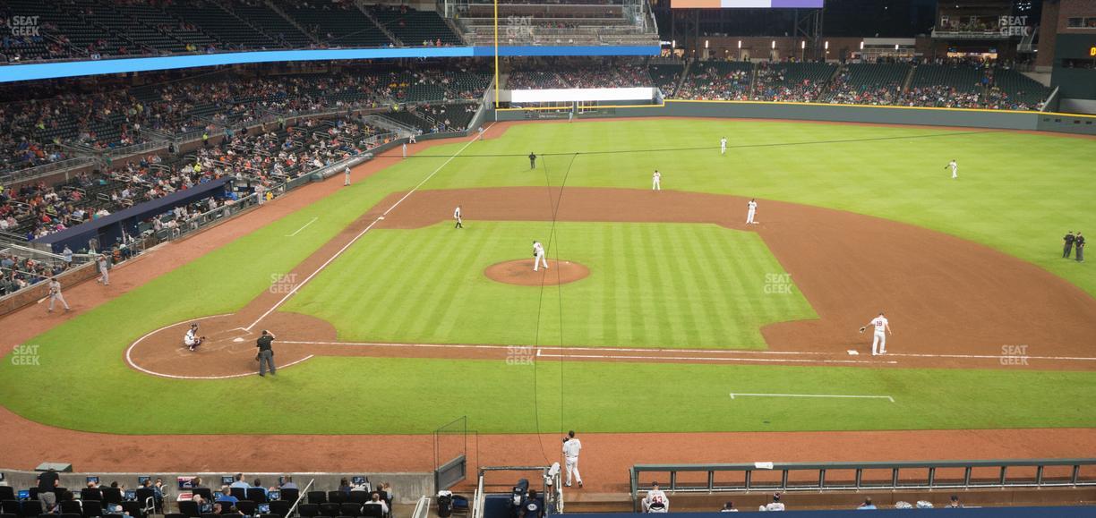 Truist Park - Section Xfinity Club 220 Seat View