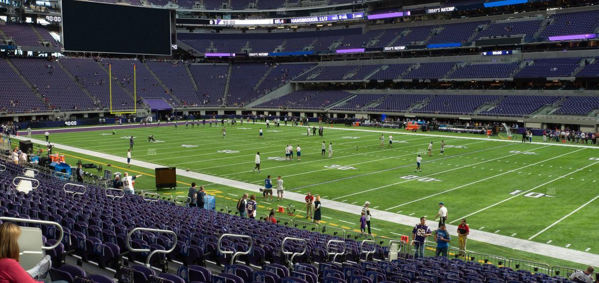 U.S. Bank Stadium - Section 105 Seat View