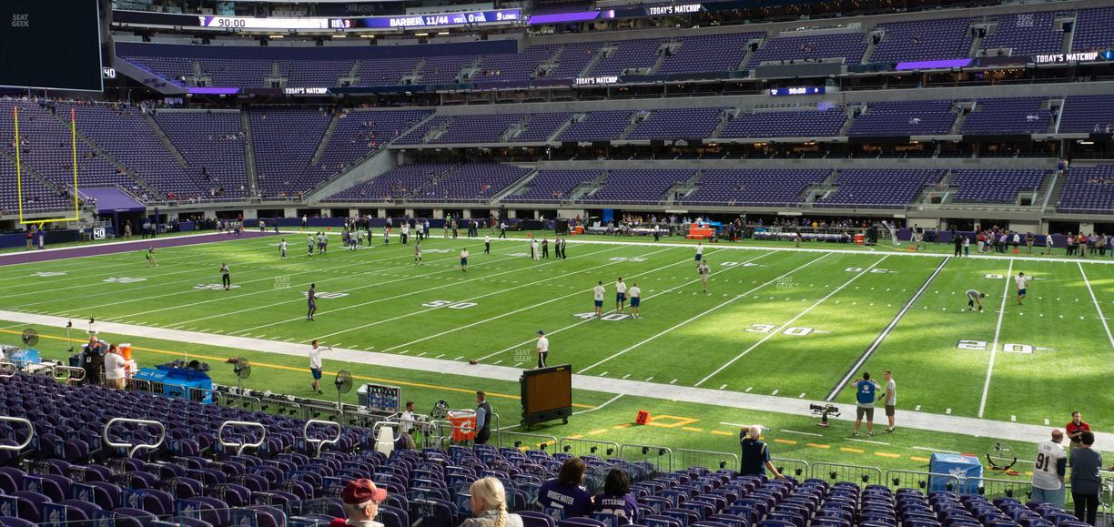 U.S. Bank Stadium - Section 107 Seat View