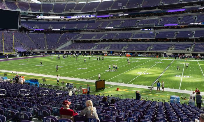 U.S. Bank Stadium - Section 107 Seat View