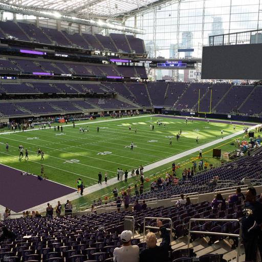 U.S. Bank Stadium - Section 114 Sro Seat View