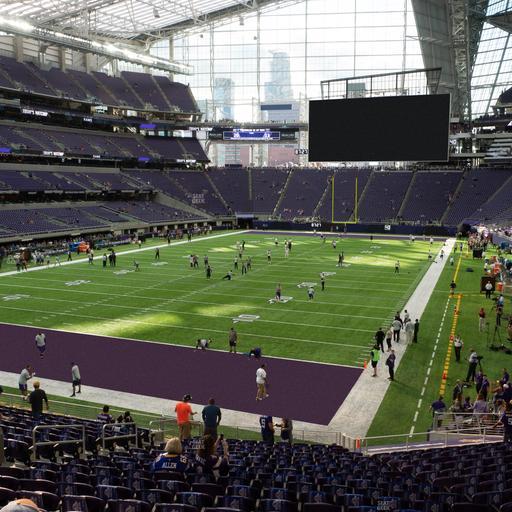 U.S. Bank Stadium - Section 116 Sro Seat View