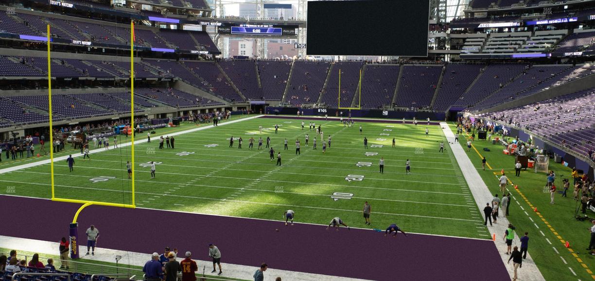 U.S. Bank Stadium - Section 118 Sro Seat View