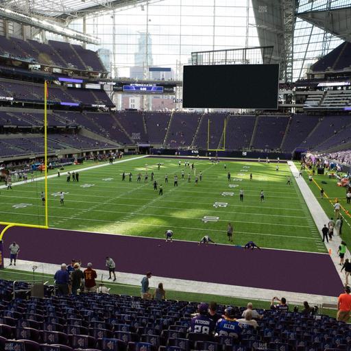 U.S. Bank Stadium - Section 118 Sro Seat View