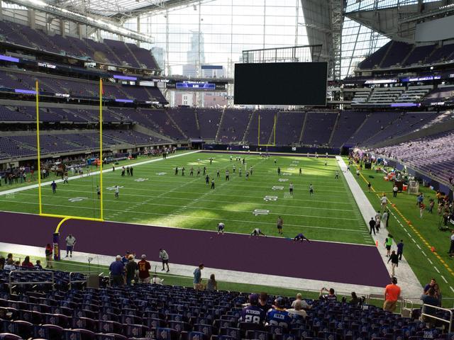 U.S. Bank Stadium - Section 118 Sro Seat View